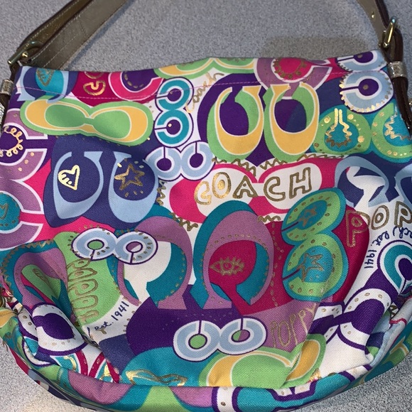 Coach Poppy Pop C Graffiti Shoulder bag - Picture 3 of 14